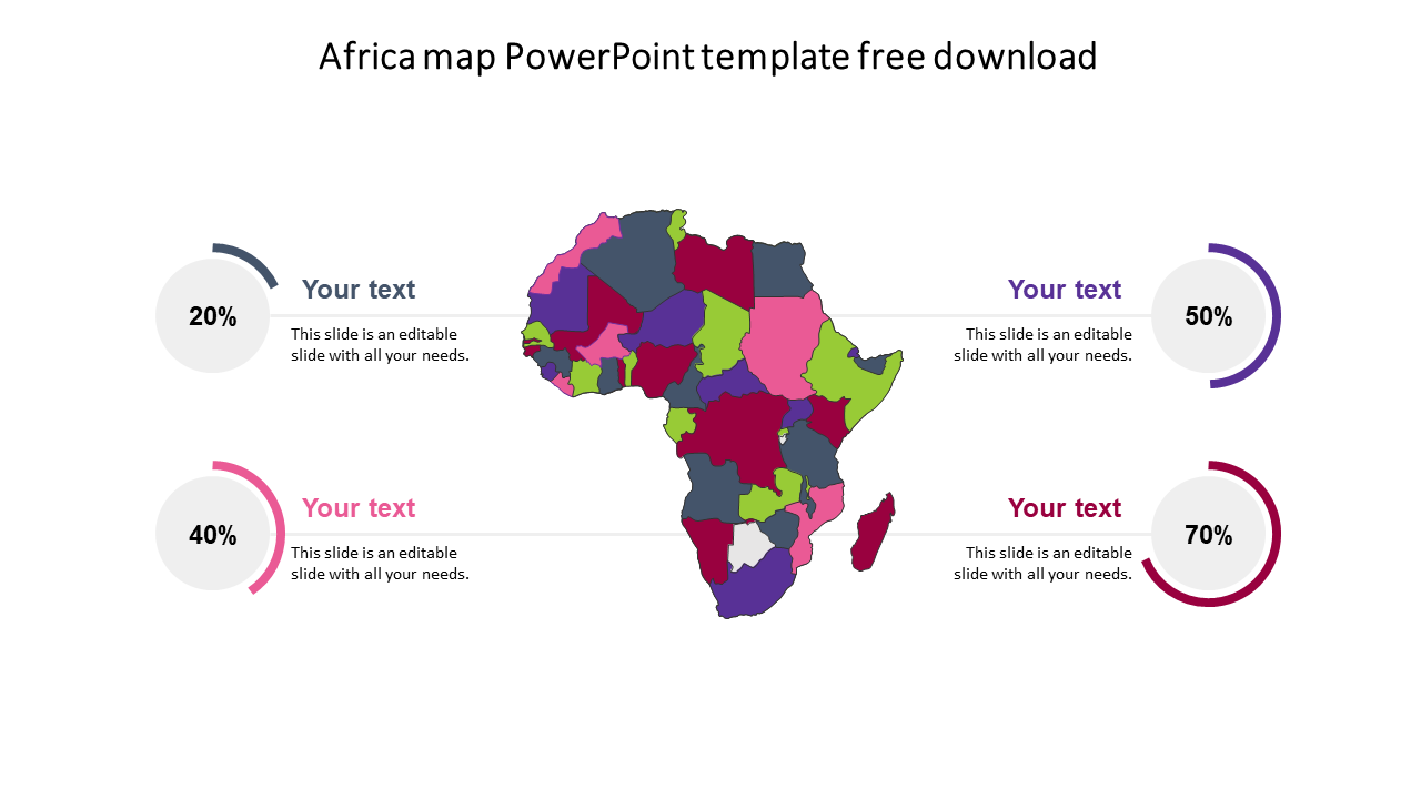 africa map powerpoint template free download